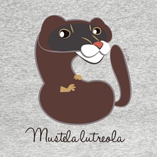 European mink Mustela lutreola T-Shirt